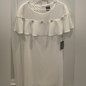 ADRIANA PAPELL WHITE DRESS SIZE 8
